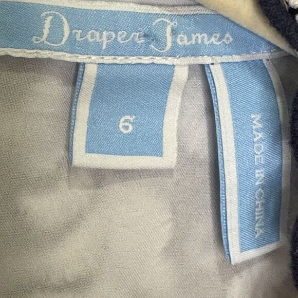 Draper James Top Womens 6 Sleeveless Floral Lace Overlay Scallop Detail Blouse - Picture 2 of 8